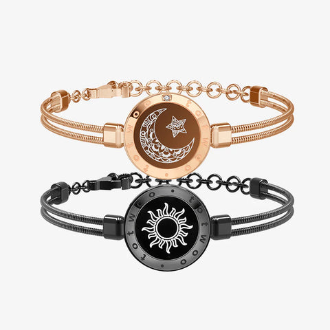 Pulseiras Sun & Moon Touch com Corrente de Cobra