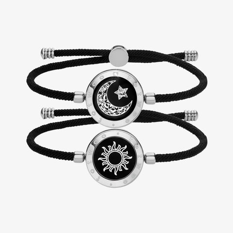 Pulseiras Sun & Moon Touch com corda Milan (preto + preto)