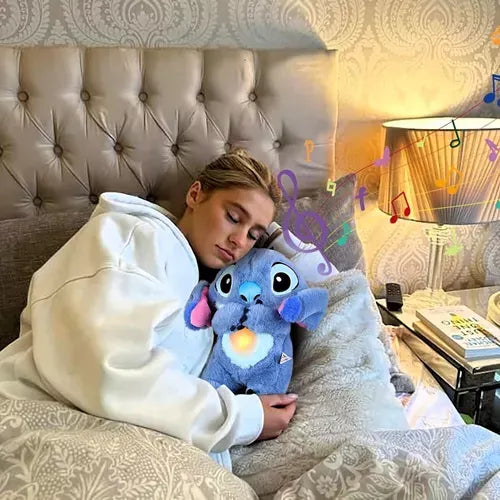 Urso De Pelúcia Stitch Que Respira Com Som Anti Ansiedad