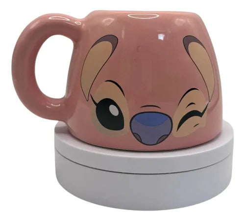 Caneca Ornamento Decorativo Angel Stitch Zonacriativa 450ml