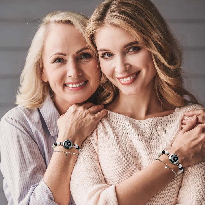 Pulseiras Moon&Star Touch com contas combinando