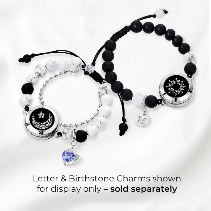 Pulseiras Sun & Moon Touch com contas combinando