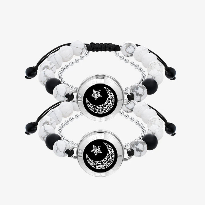 Pulseiras Moon&Star Touch com contas combinando